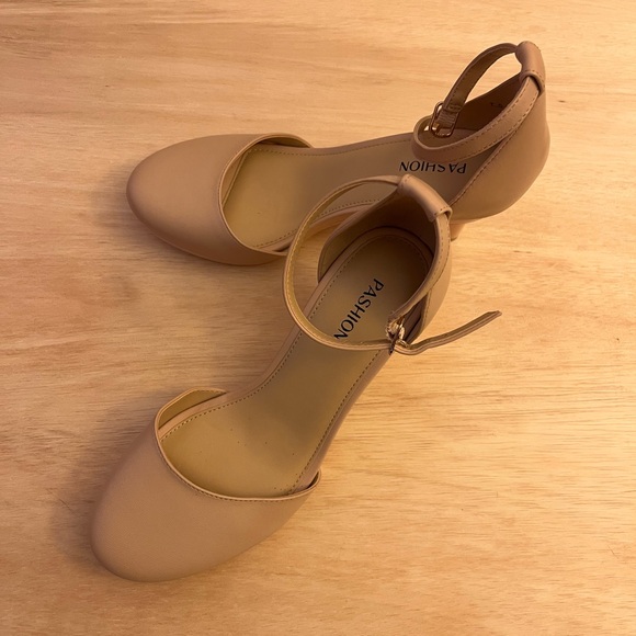 Pashion Convertible-Heel Dorsay Pump Sand Round-Toe Strappy 2.0 3" Stiletto - Picture 2 of 5